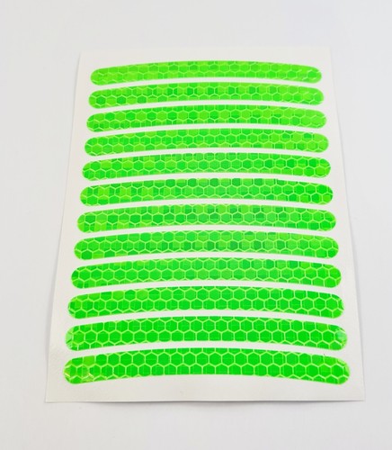 12 Pack Reflective Self Adhesive Stickers Bicycle Bike Cycling Car Motorbike - Picture 9 of 13