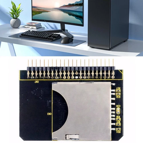 SD SDHC SDXC MMC Memory Card to IDE 2.5 Inch 44 Pin Male Adapter Converter