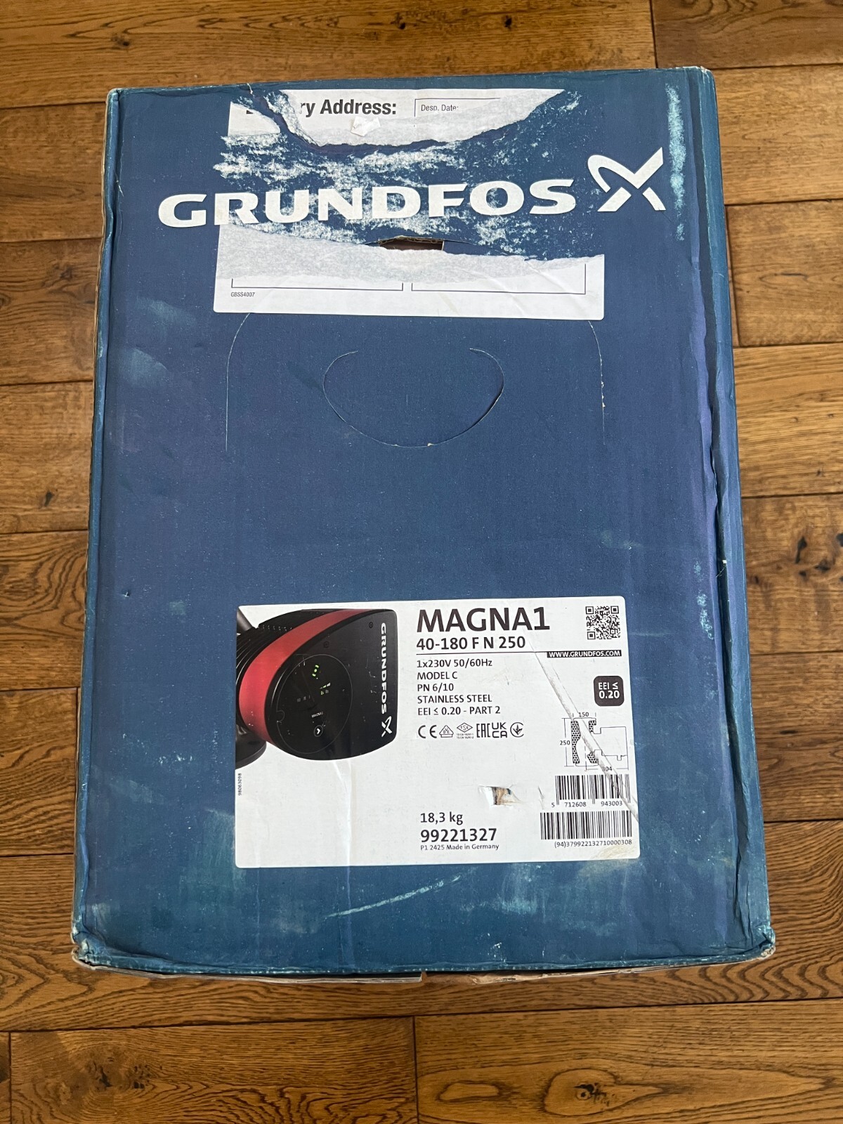 Grundfos Magna1 40-180 F N 250  High Efficiency Circulator Pump 99221327 NEW