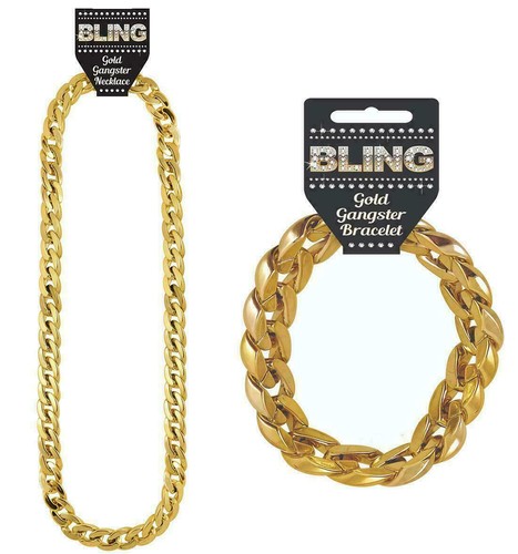 Fake Gold Chain Fancy Dress Necklace Or 
