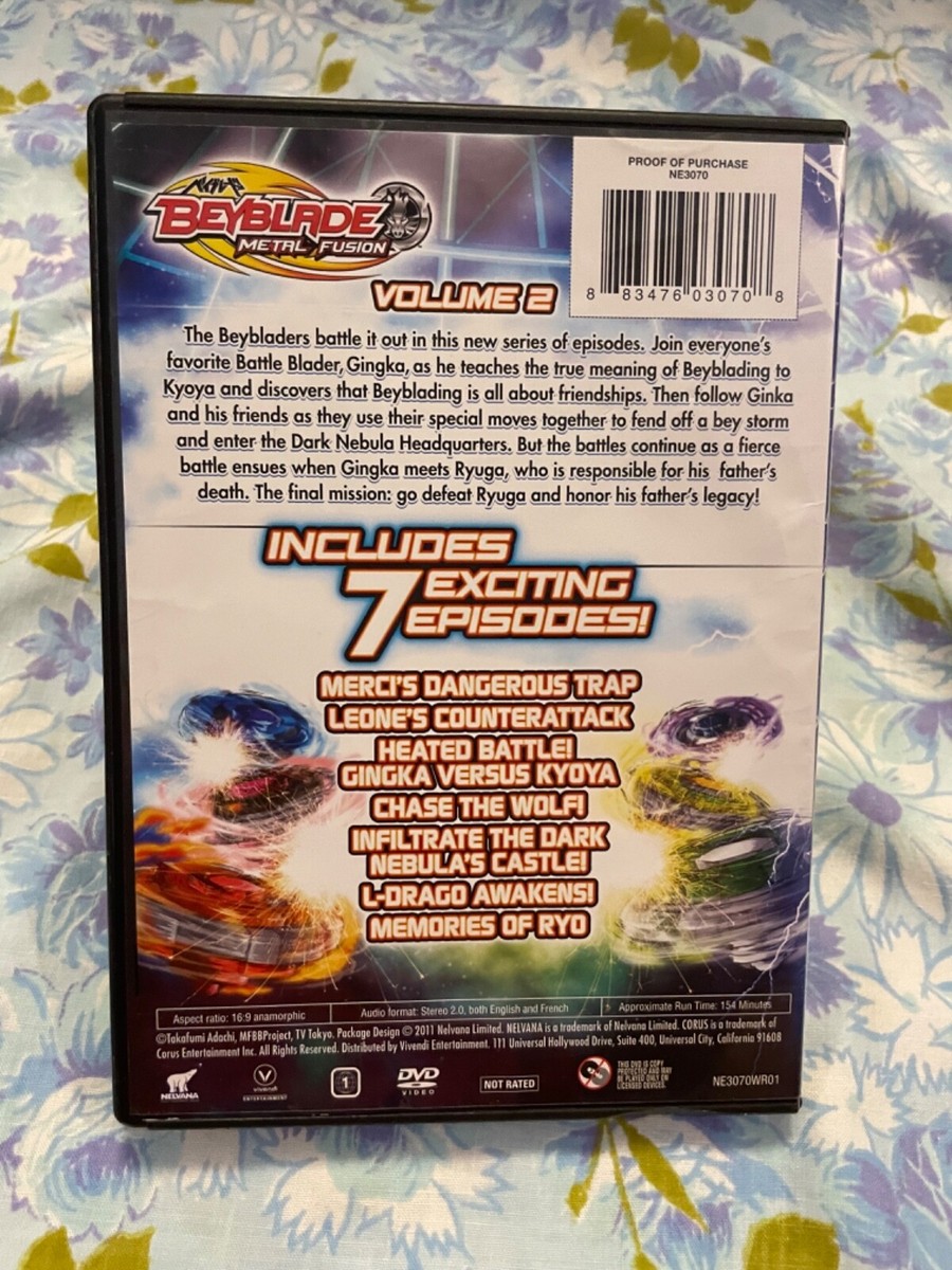 BeyBlade Metal Fusion Volume 2 DVD 2011 Nelvana Anime Animation