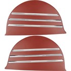 Outside Mount Fender Skirt w/Stainless Steel Strips, Fits 1941-48 Chevy