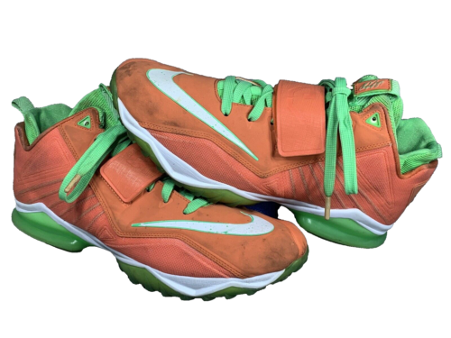 Nike Mens Zoom CJ Trainer 2 Size 11.5  643258-803 Orange Lime Green Shoe - Afbeelding 1 van 12