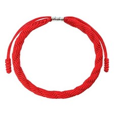 Lucky and Protection Bracelet for Men and Women, Hand Braided Rope Thread, Red