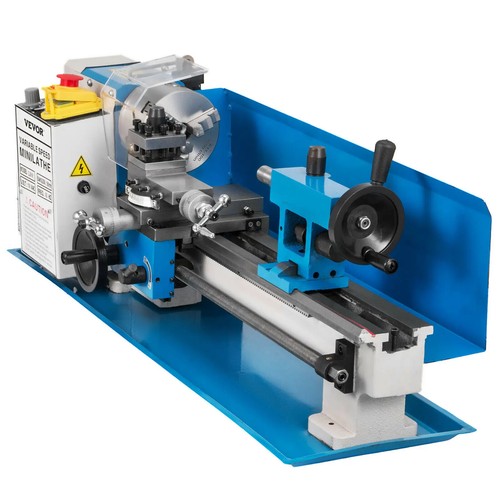 VEVOR drehbank 7''x14'' Metalldrehmaschine Metalldrehbank Mini Drehmaschine Meta - Bild 3 von 17
