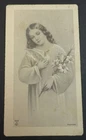 OLD BLESSED CHILD JESUS WITH A DOVE HOLY CARD ANDACHTSBILD SANTINI        CC1918