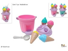 Seau De Plage Avec Accessoires En Forme De Glace Jouet Pour Enfants DFH