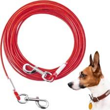 Tie Out Cable for Dogs,10FT Dog Leads,Heavy Duty Tie Out Cable for Large Dogs Up