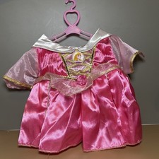 Build A Bear BAB Disney Princess AURORA Pinks Dress With Gold Trim