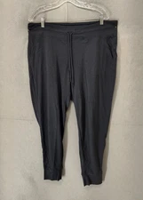 Lole Pants Womens Extra Large Gray Joggers Drawstring Waist Pockets Athleisure