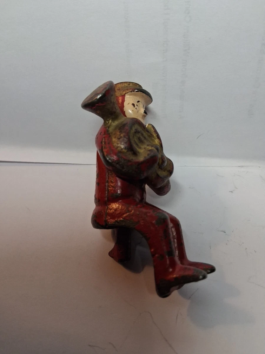 Rare Cast Iron Tuba Band Member Figure