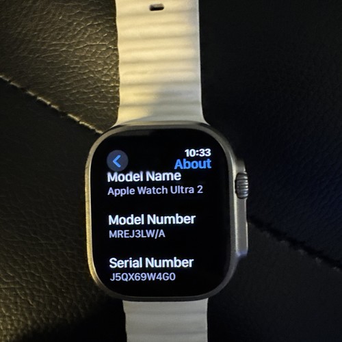 Apple Watch Ultra 2 49mm Titanium Case with White Band GPS+Cellular, Unlocked