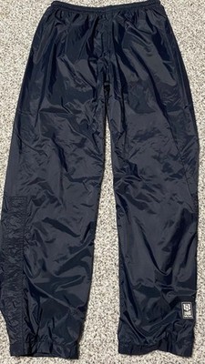 Helly Hansen Packable Rain Pants Mesh Lined Black Nylon Waterproof  Helly-Tech L