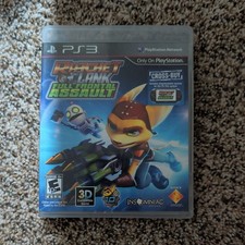 Ratchet & Clank: Full Frontal Assault (Sony PlayStation 3, 2012) Box And Game