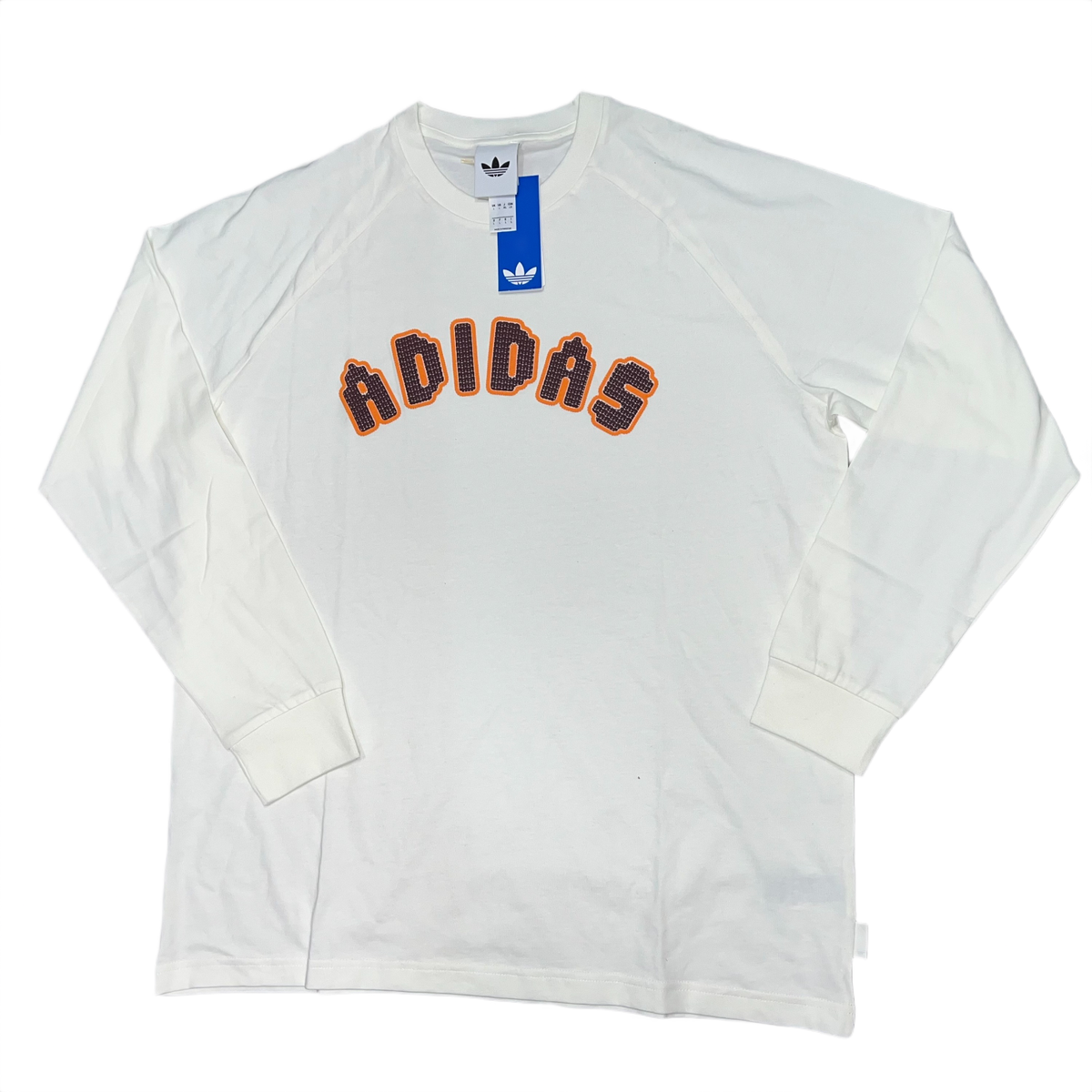 Adidas Tiles Loose Long Sleeve Tee Men's L NWT JY2999 Off White | eBay