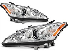 Pair Hidxenonheadlight For 2010 2011-2012 Lexus Es350 3.5l Chrome Housing