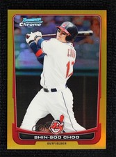 2012 Bowman Chrome Gold Refractor 25/50 Shin-Soo Choo #62 0d44