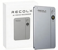 Recolx AI Voice Recorder Transcriber with GPT-5.2 Analysis 30-Hour Recording