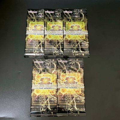 New 5PACK LIMIT OVER COLLECTION THE HEROES Yugioh Duel Monsters