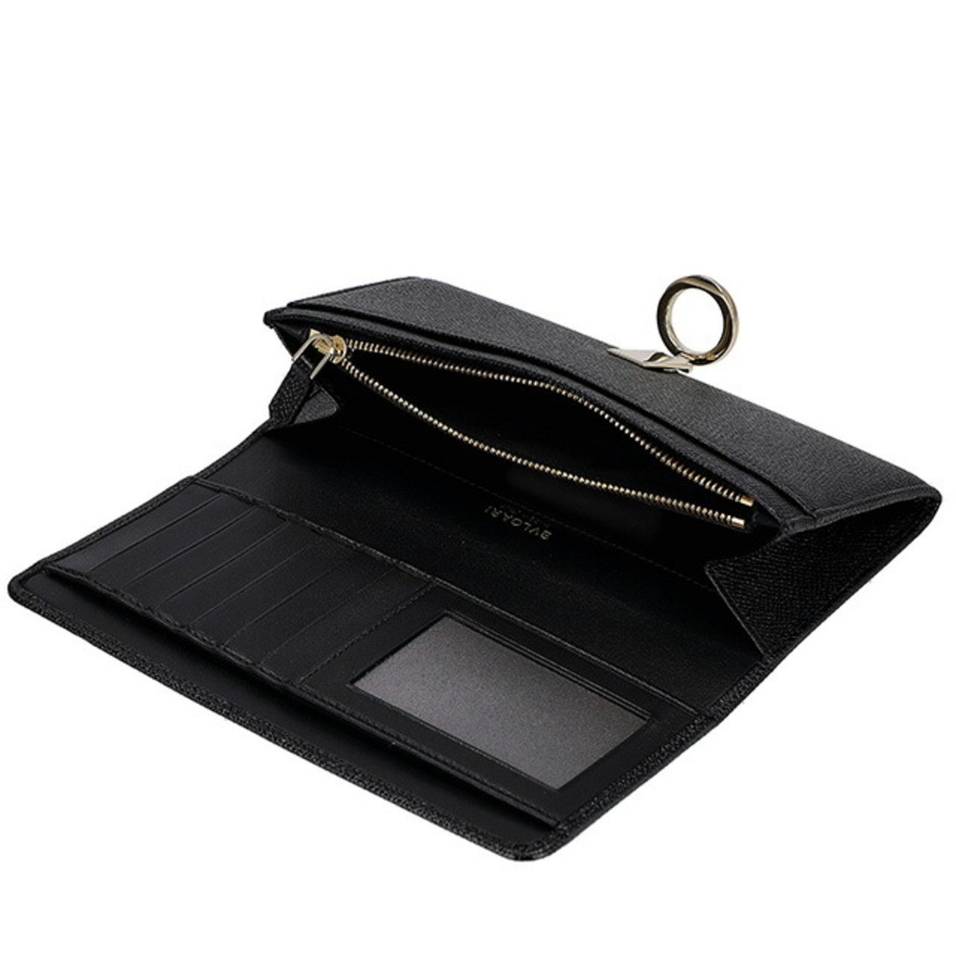 Bulgari BVLGARI Wallet Men's Leather Black Compact Used From Japan image 4