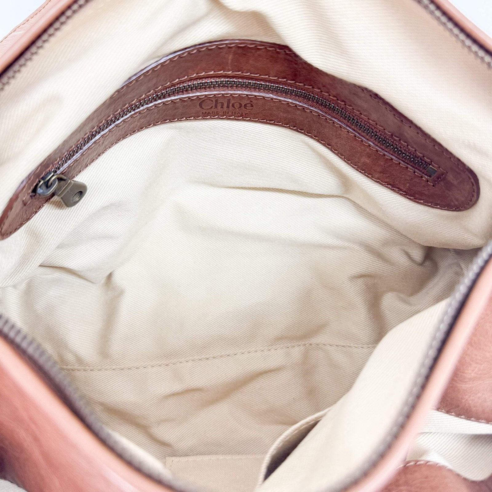 CHLOÉ Silverado Brown Python Embossed Leather Sho… - image 13