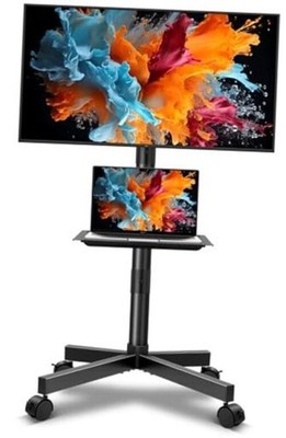 Mobile TV Cart Rolling TV Stand for 23-65 Inch LCDLED Flat Panel Curved