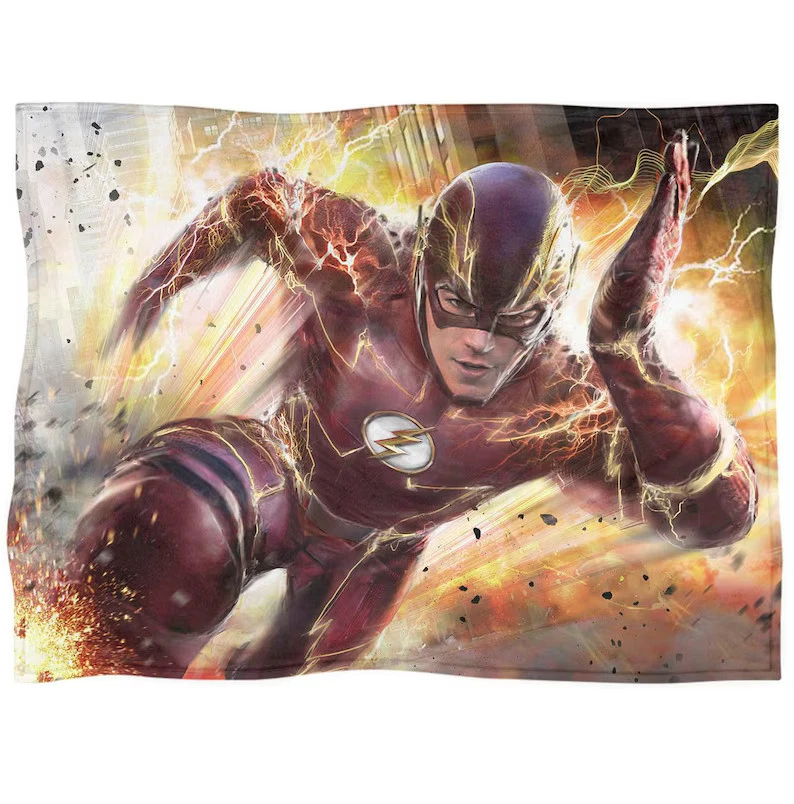 Disney The Flash Blanket Superhero Disney Fleece Blanket