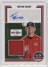 2022 Panini USA Baseball Stars & Stripes Signatures /399 Trevor Busby Auto 0nr3