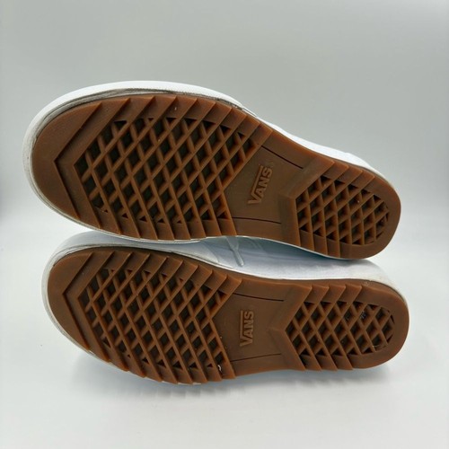 Sneakers Vans epoca impilate in vera pelle bianca con plateau - Foto 10 di 11