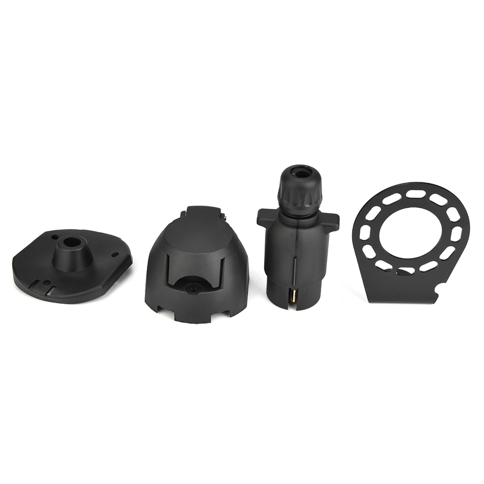 _12N 7Pin Trailer Plug Socket Connector Adapter Bracket For Trailer Caravan