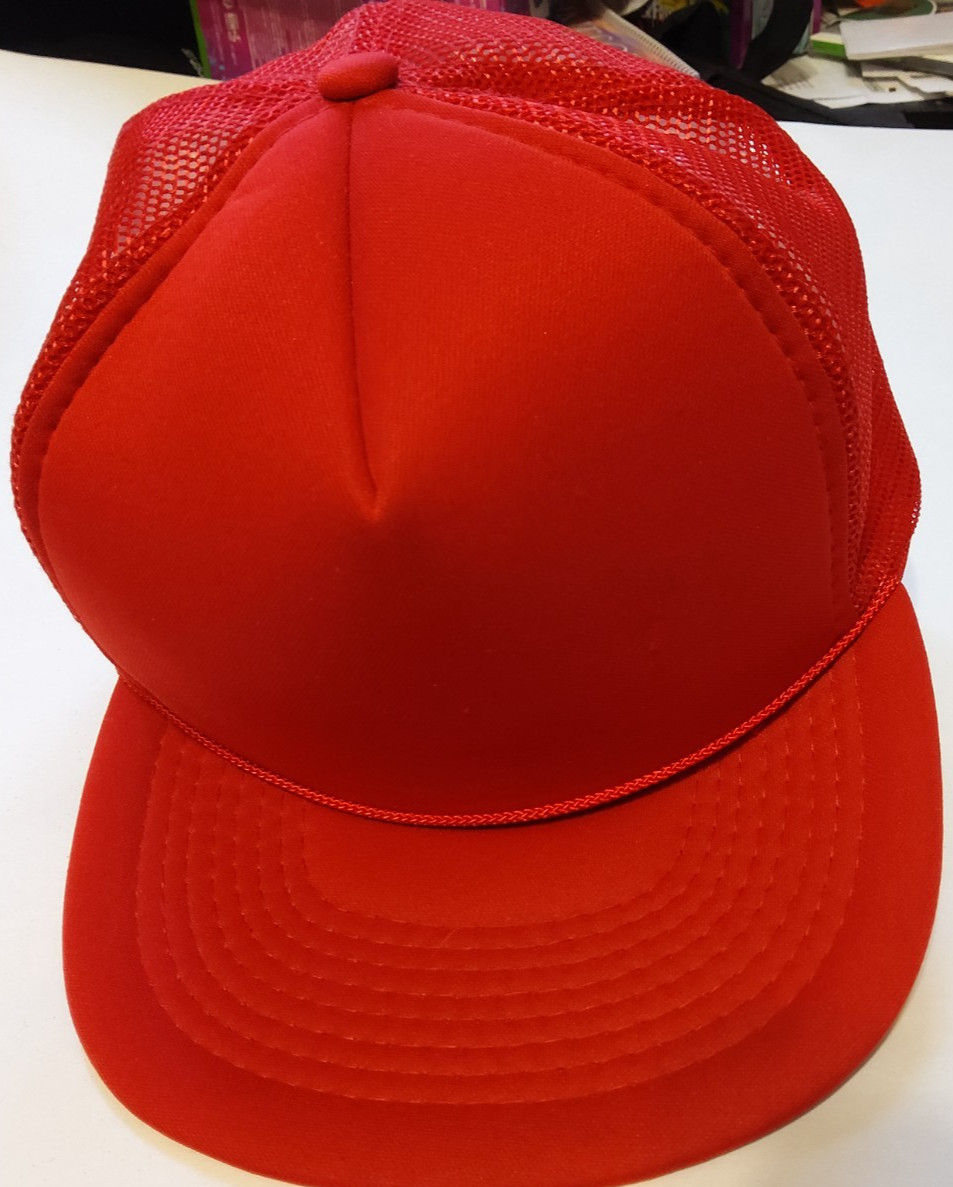 VTG Loving and Associates Red Snapback Mesh Baseball Cap Made in USA