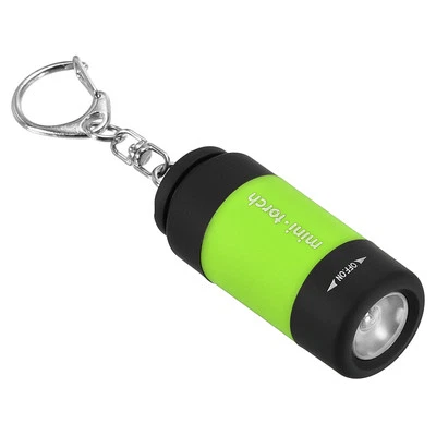 2.1" Rechargeable LED Porte-clés Lampe Poche, EDC Portable Torche Lumière Vert - Photo 1/4