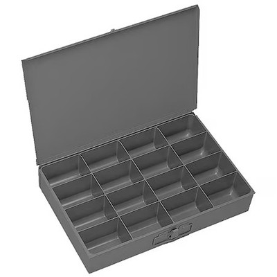Durham Mfg 113-95-D567 Steel, 16 Compartments, 12 1/2 In D X 3 1/8 In H X 18
