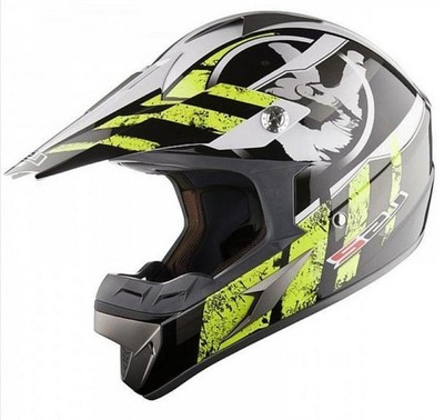 Crosshelm LS2 Helmets für Damen/Herren LS2 Helmets Größe M MX433 Stripe/57-58 cm