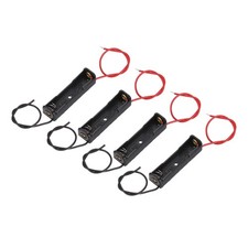 4Pcs 1.5V 1 Slot AAA Battery Pack, Black 1.73 per battery