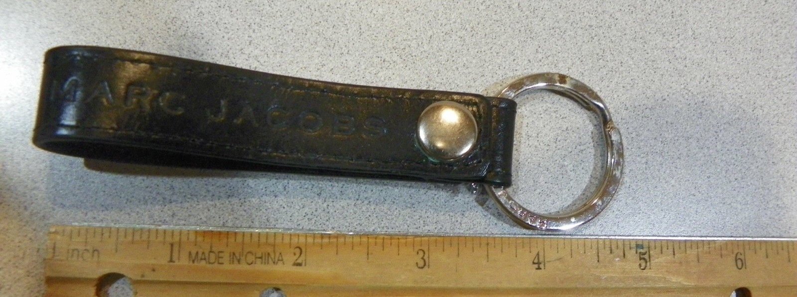 Marc Jacobs keychain key ring loop Black with a s… - image 2