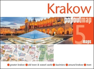 Krakow PopOut Map: Handy pocket-size pop up city map of Krakow by PopOut Maps (E