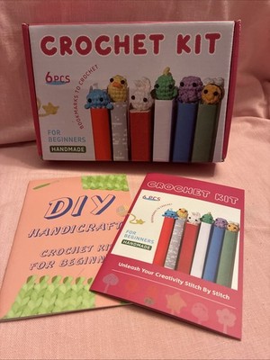 Crochet Kit for Beginners, Crochet Bookmark Kit with Step-By-Step Video Tutorial