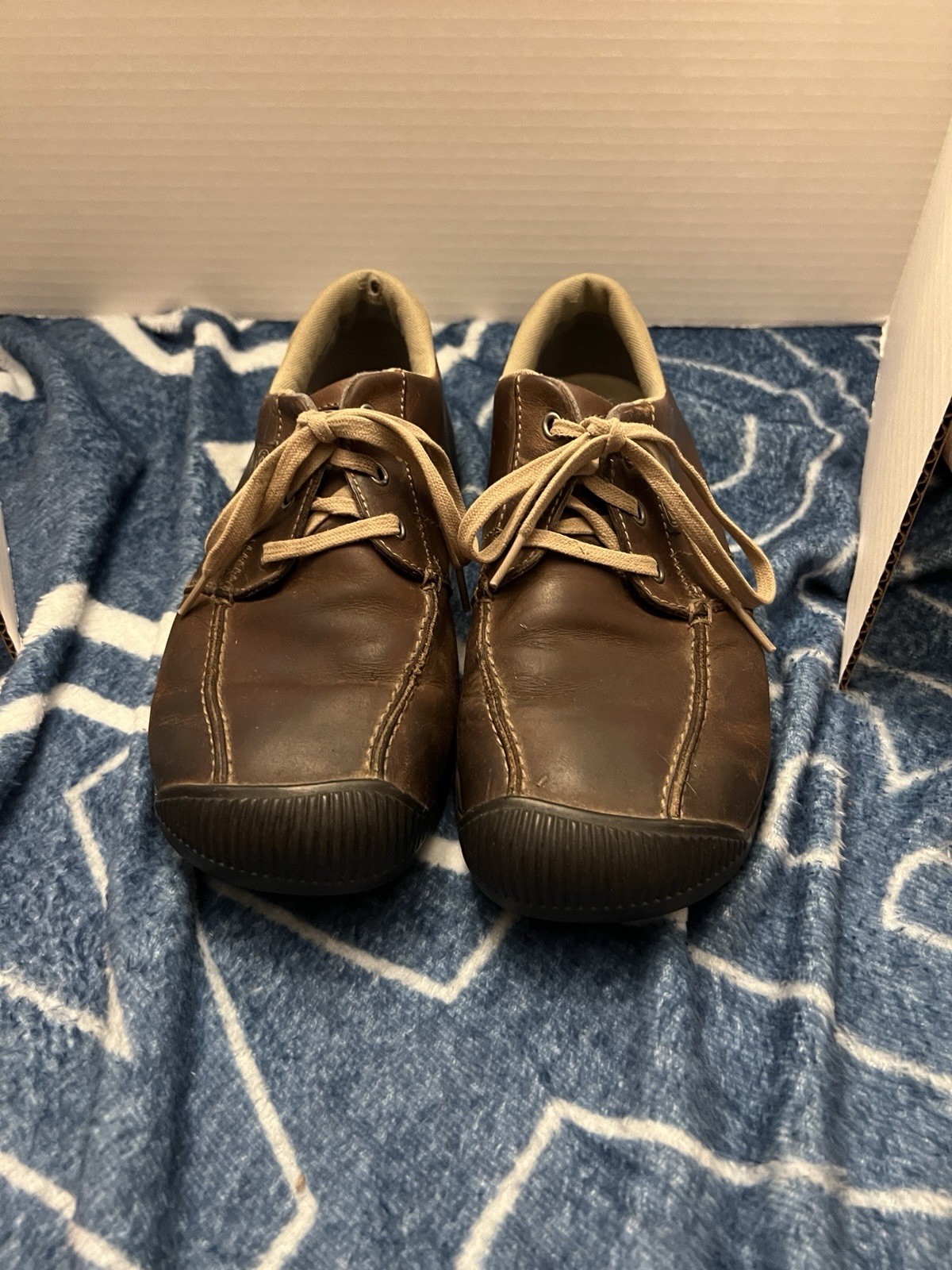 Scarpe Oxford Keen in pelle marrone 1011490 da uomo taglia 10