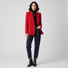 Vintage 100 Wool Red Double-Breasted Blazer