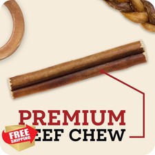 Redbarn 7" Braided Bully Sticks Dog Treats 20 Count