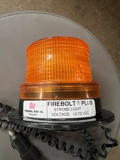 Federal Signal Firebolt Plus Amber Strobe Light 12-72 VDC Nice! Works Good