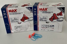 Howard Leight by Honeywell # MAX30 100 Disposable Foam Orange Ear Plugs Corded