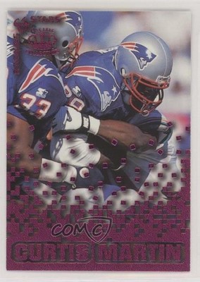 1995 Pacific Triple Folders Rookies & Stars Raspberry Curtis Martin HOF fm0
