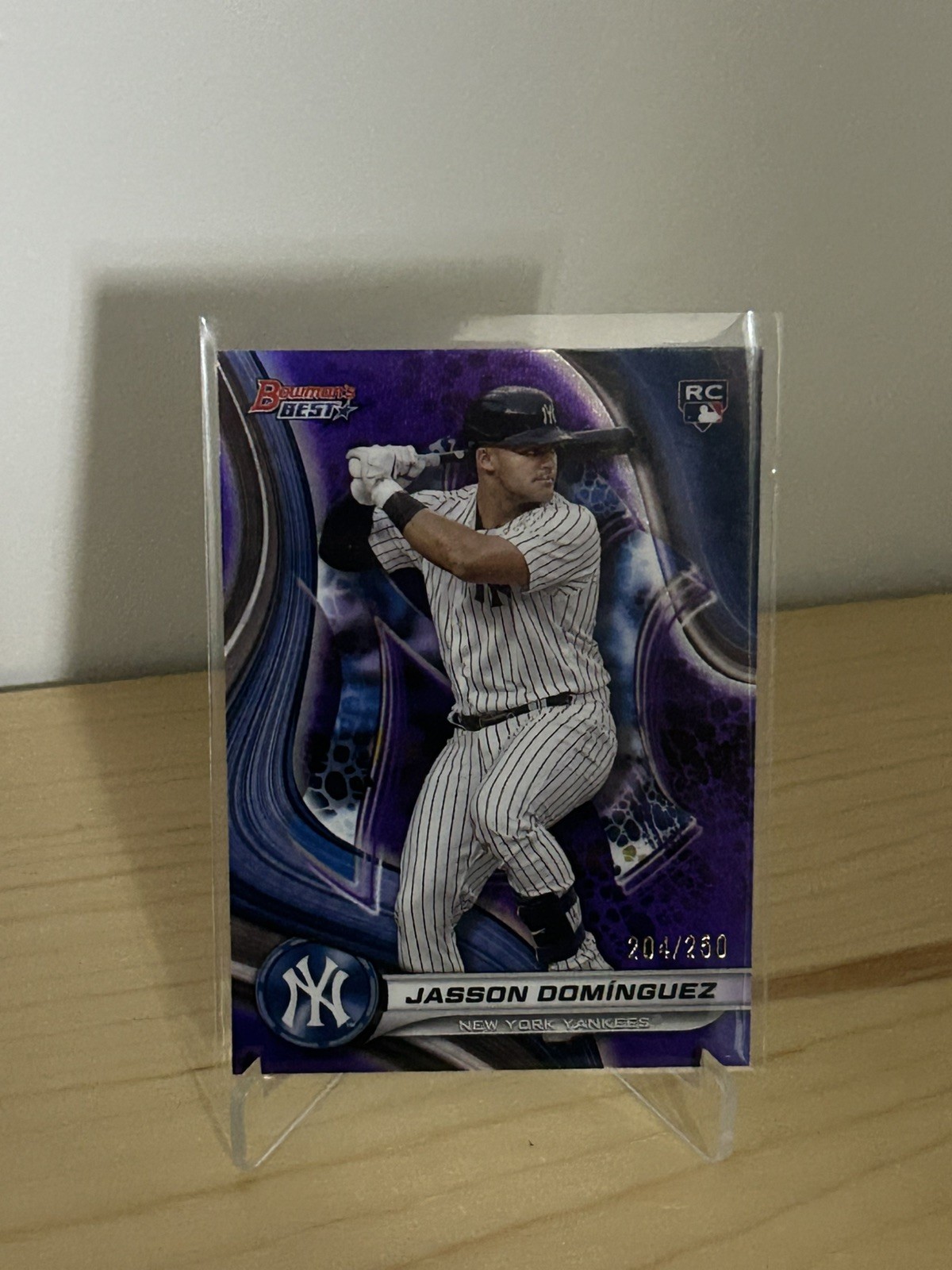2024 Bowman's Best Jasson Dominguez Purple Refractor Rookie RC 204/250 Yankees