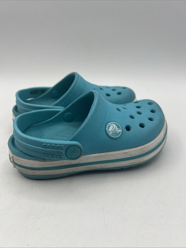 Crocs Kids Iconic Comfort Sandals Size C 8 Clogs Blue Unisex Toddler - Picture 7 of 10