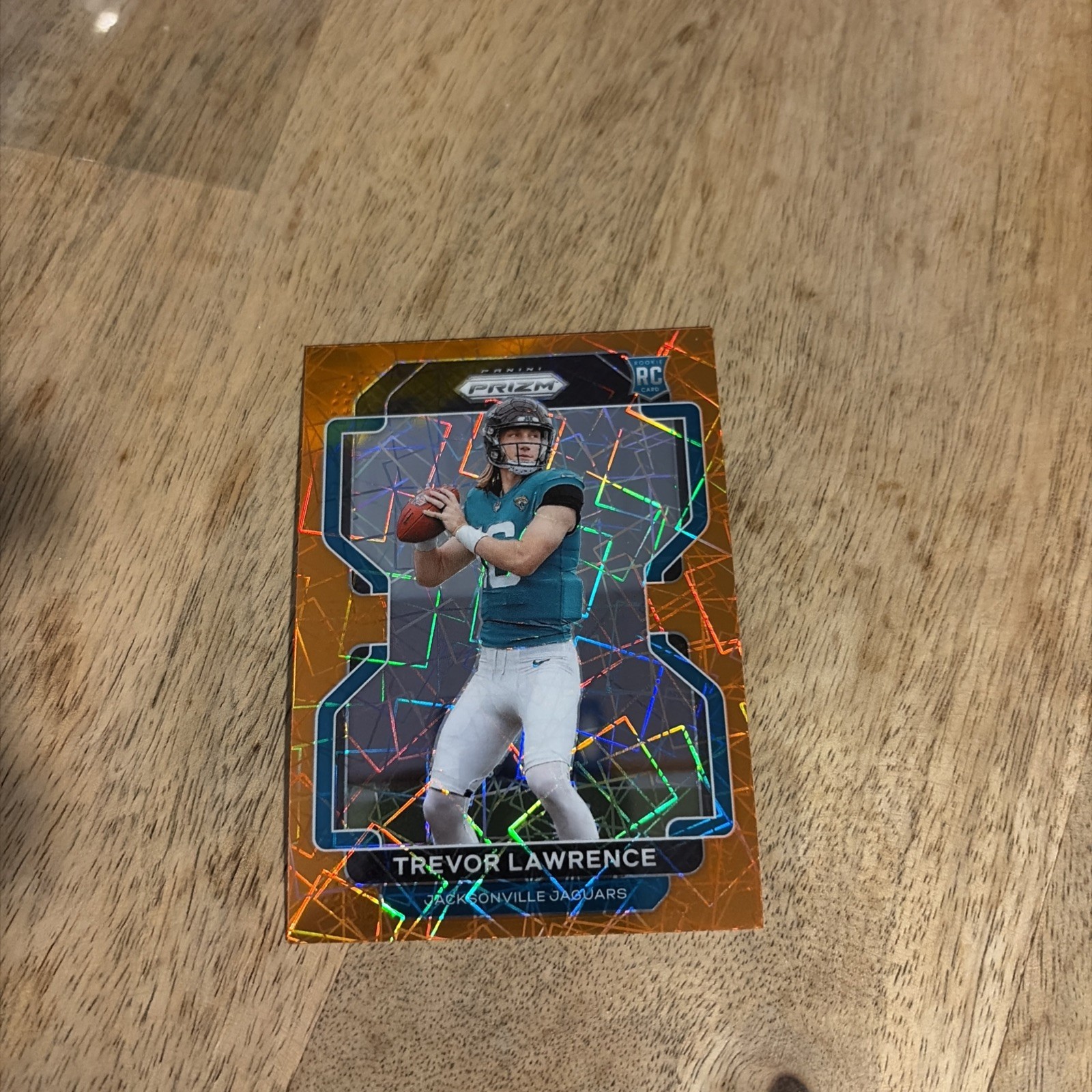 2021 Panini Prizm Rookie Trevor Lawrence #331 Orange Lazer Prizm (RC)