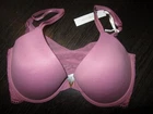 Victoria's Secret LOVE CLOUD Lace racerback uplift demi bra w/ wire 34 DD NEW