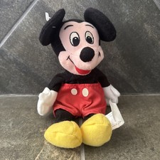 The Disney Store Mini Mickey Mouse Bean Bag Plush Toy - 8"