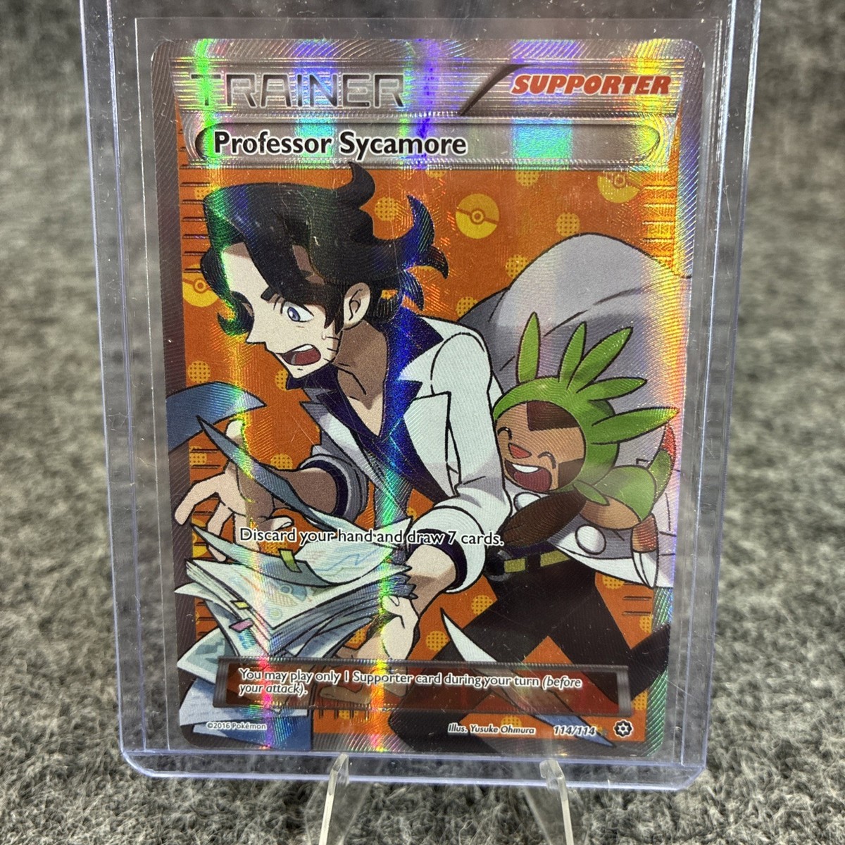 Pokemon Card Professor Sycamore 114/114 Full Art Trainer XY Steam Siege NM | eBay Pokemon Card Professor Sycamore 114/114 Full Art Trainer XY Steam Siege NM | eBay